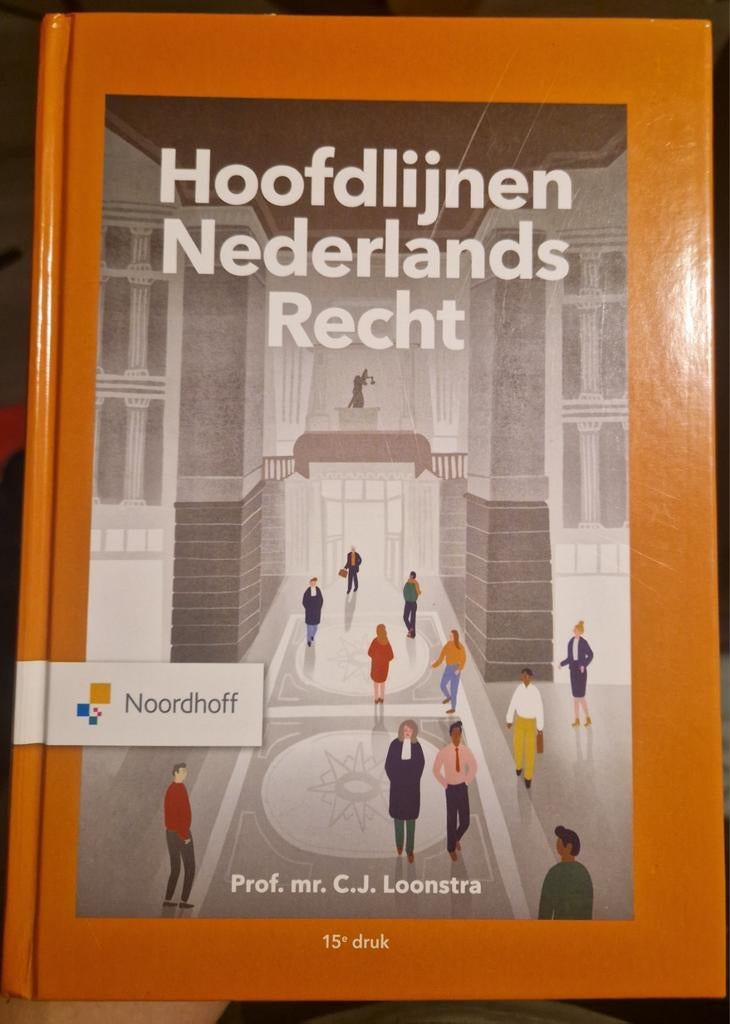 Hoofdlijnen Nederlands Recht - Loonstra, Zo goed als nieuw, Prof. mr. C.J. Loonstra, Alpha, HBO