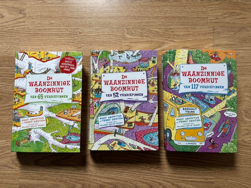 3 stuks de waanzinnige boomhut 52 , 65 en 117 verdiepingen, Ophalen of Verzenden, Zo goed als nieuw