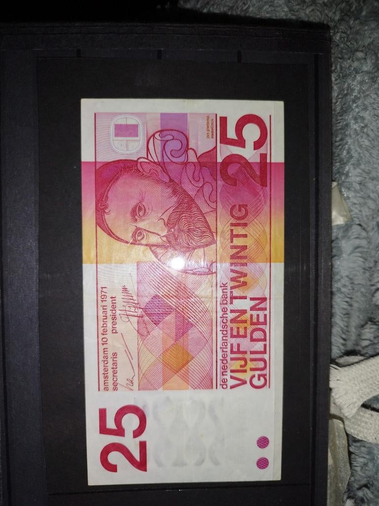25 Gulden Biljet - 1971, Ophalen of Verzenden, 25 gulden, Los biljet