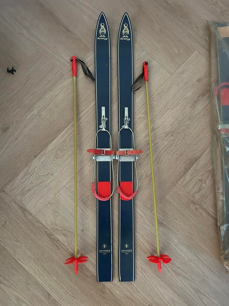 Vintage kinderski’s Höhnberg Multiply BOY – 100 cm nieuw DDR, Overige merken, Stokken, 100 tot 140 cm, Nieuw