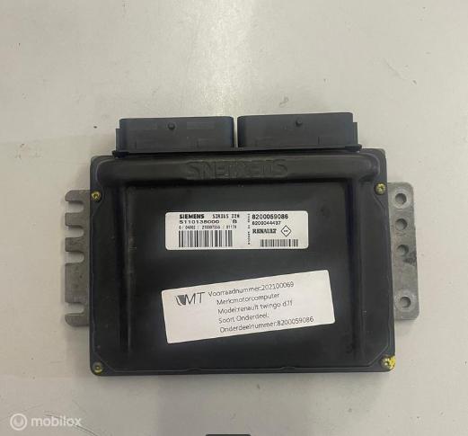 Ecu renault twingo sirius32 82000590086 immo vrij 8200044437, Auto-onderdelen, Elektronica en Kabels, Ophalen of Verzenden, Gebruikt