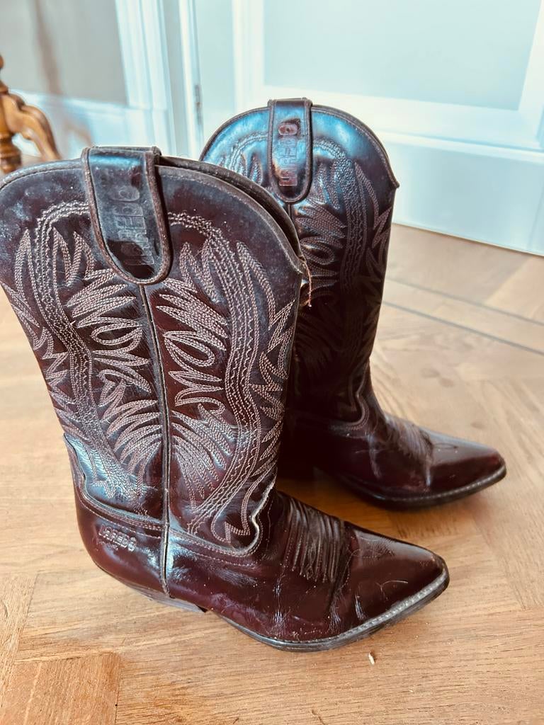 Laredo Cowboylaarzen - Maat 38, Ophalen of Verzenden, Gedragen, Bruin, Lage of Enkellaarzen