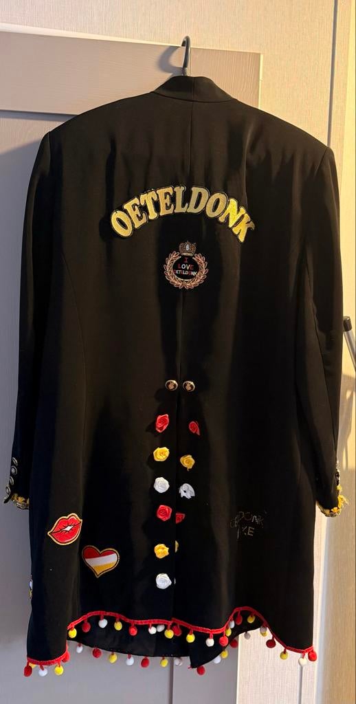 Oeteldonkse Carnaval Jas - Uniek!, Carnaval, Maat 46/48 (XL) of groter, Ophalen of Verzenden, Zo goed als nieuw