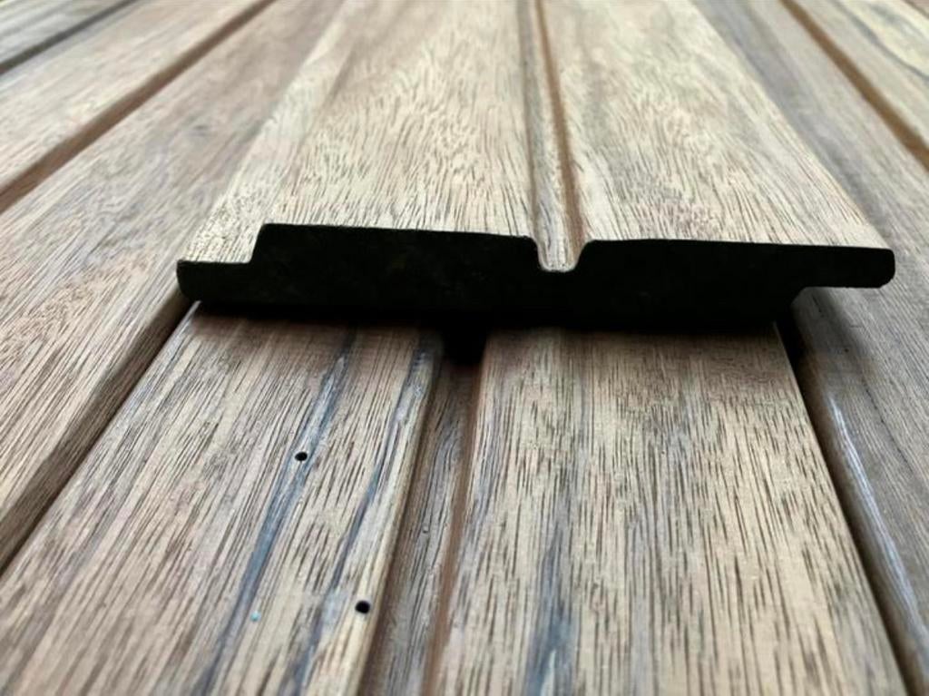 Thermisch gemodificeerd Frake 18x130 mm werkend, Tuin en Terras, Terrasdelen en Vlonders, Nieuw, Hout, Ophalen