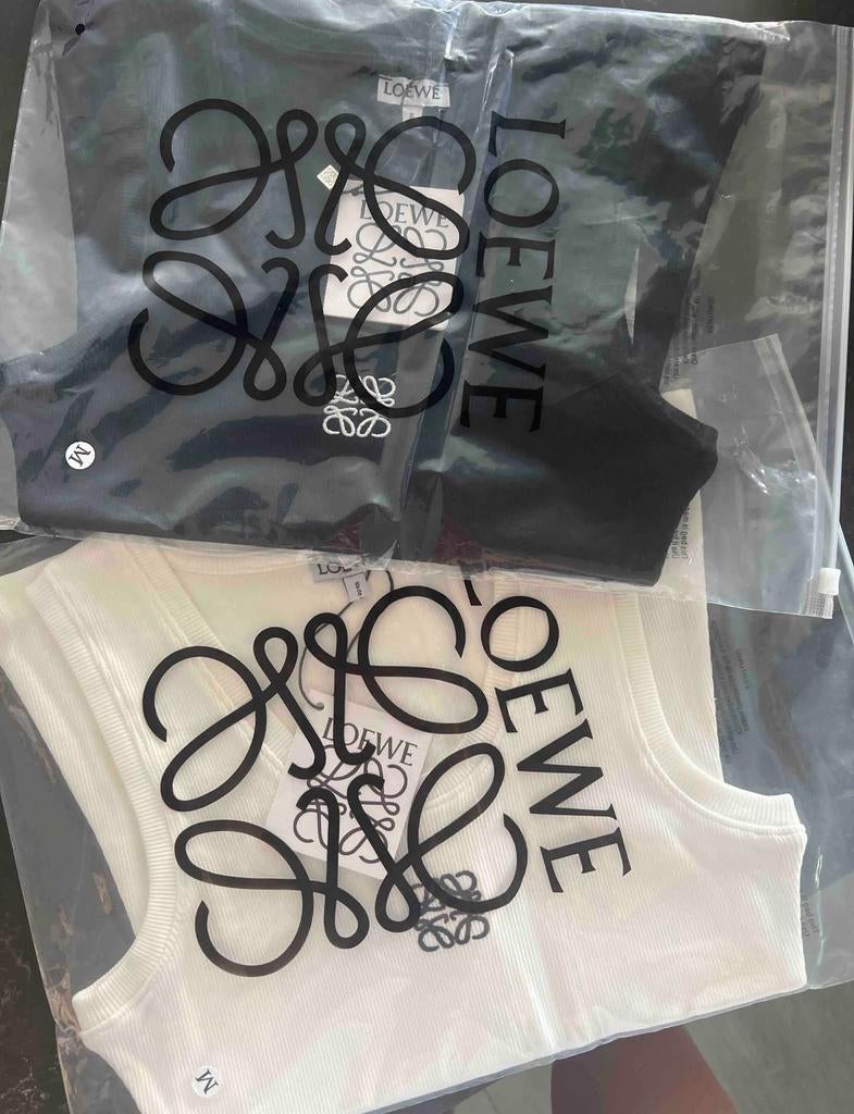 Loewe topje NIEUW zwart / wit, Ophalen of Verzenden, Nieuw, Zwart, Zonder mouw