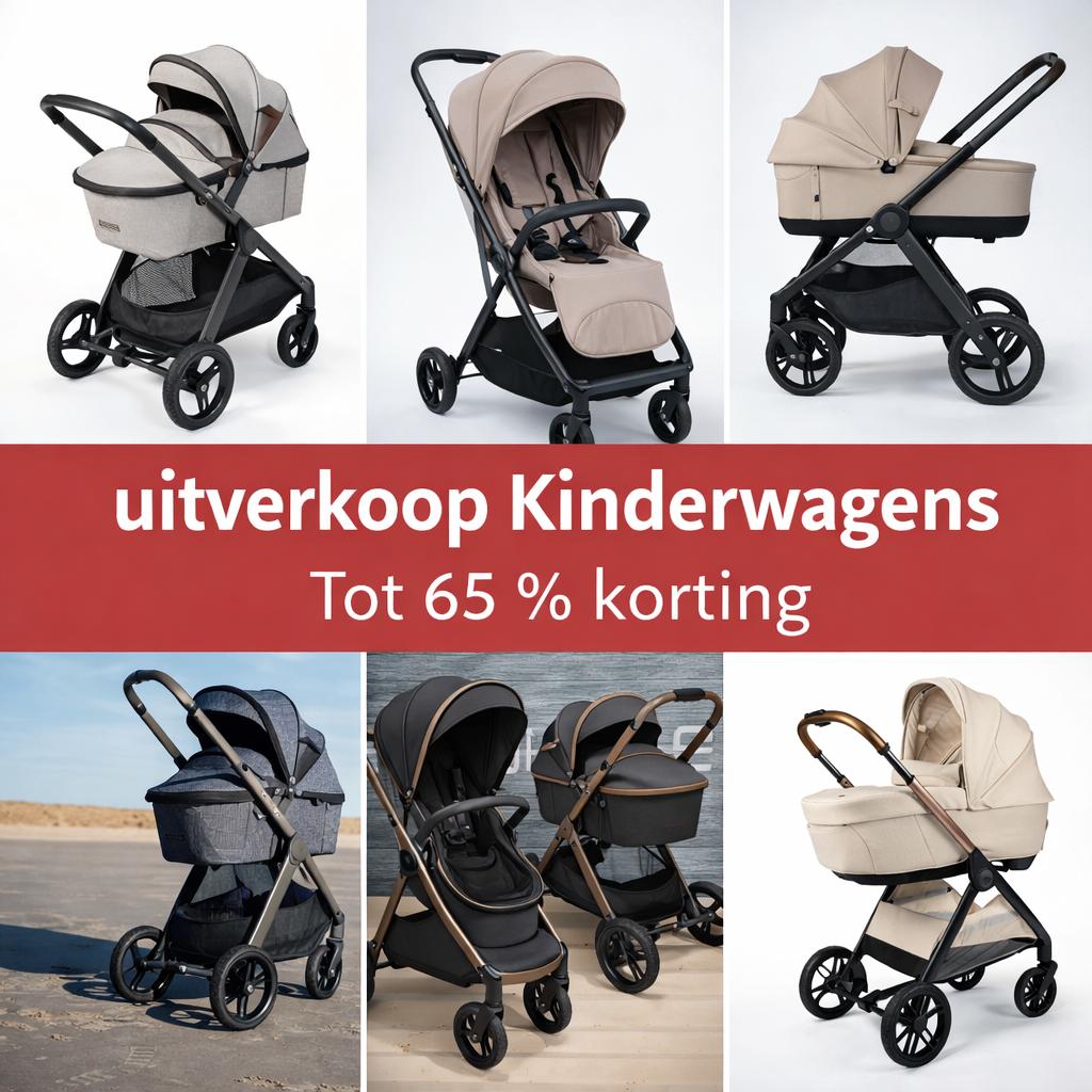 SPOEDUITVERKOOP tot 65 % korting op A merken kinderwagens!!, Ophalen, Nieuw, Luchtbanden, Combiwagen