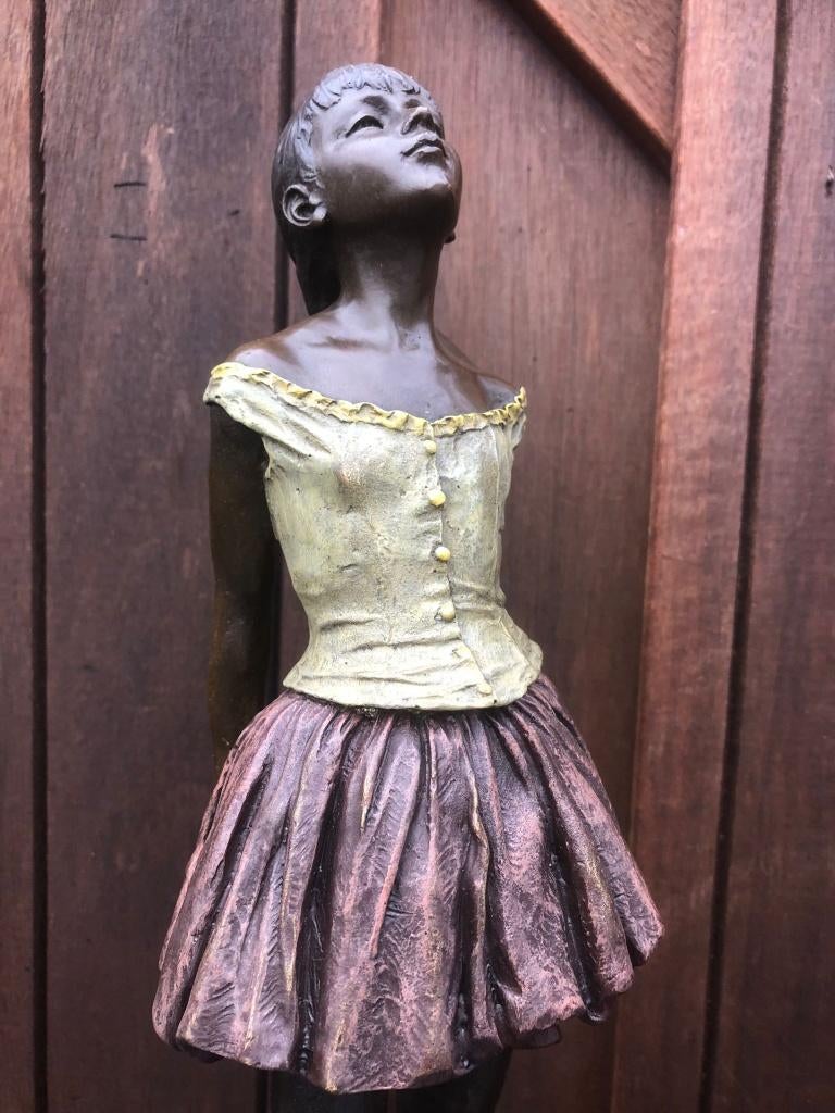 bronzen ballet ballerina meisje danseuse de quatorze ans", Ophalen of Verzenden