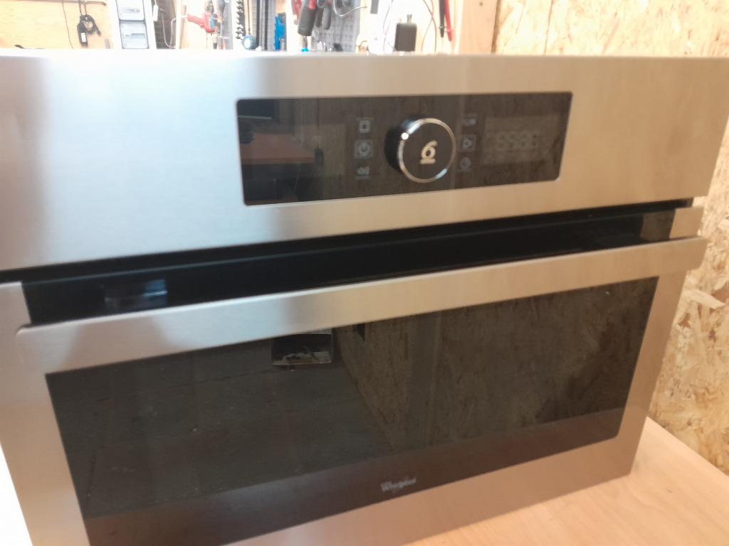 NETTE WHIRLPOOL AMW505IX COMBI MAGENTRON OVEN TE KOOP, Witgoed en Apparatuur, Combimagnetron, Gebruikt, 60 cm of meer, Ophalen of Verzenden