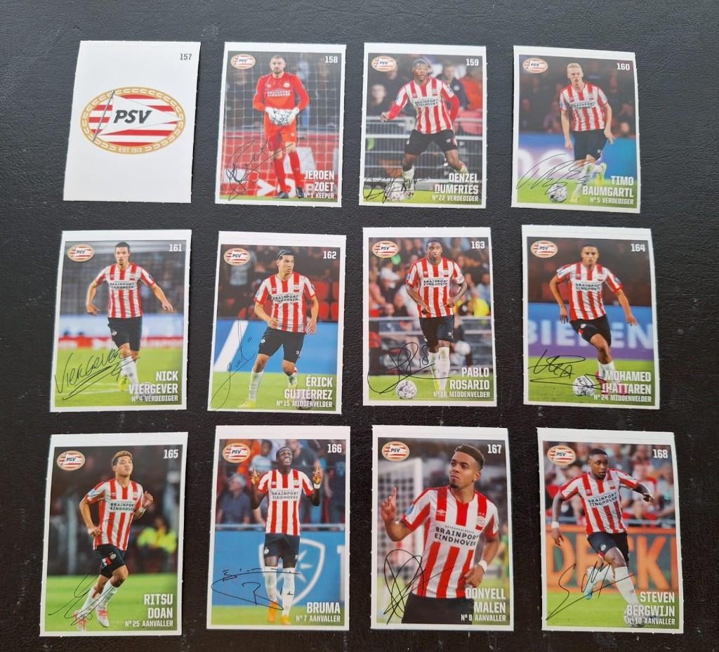 Complete set stickers PSV Eindhoven 2019-20, Ophalen of Verzenden, Zo goed als nieuw, PSV, Poster, Plaatje of Sticker