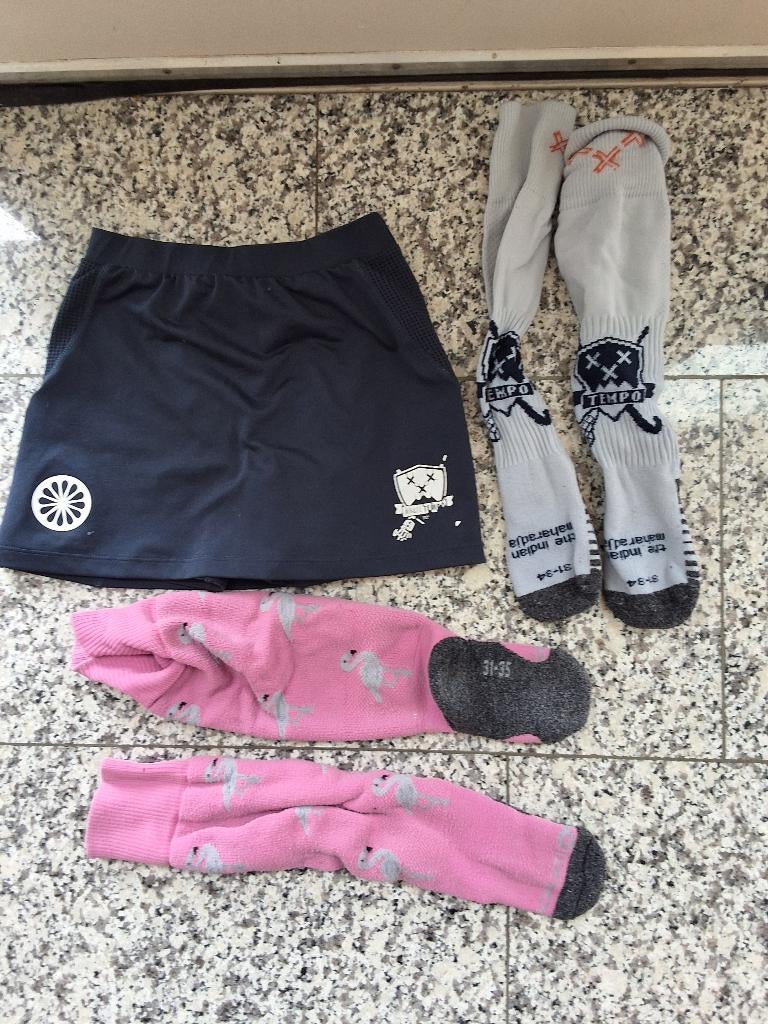 Hockeykleding. Sokken, rokje Tempo, Sport en Fitness, Hockey, Ophalen, Gebruikt, Kleding
