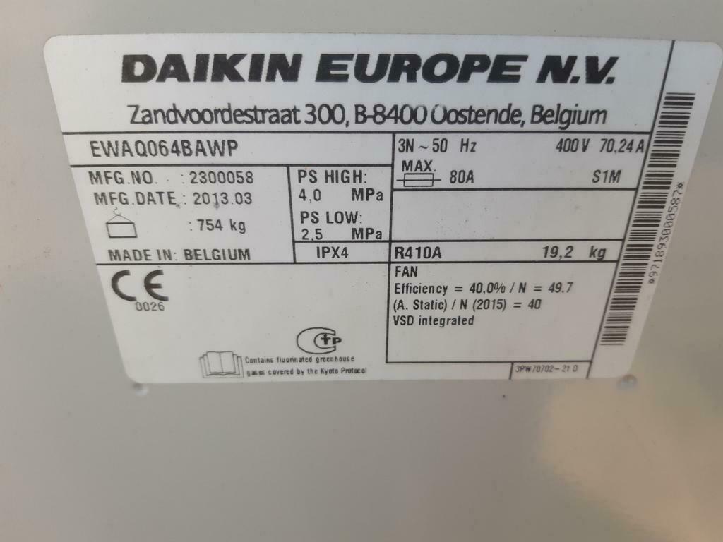 Chiller 50 KW  airconditioning. Verwarmen en koelen., Ophalen of Verzenden, Verwarmen, Wandairco, 3 snelheden of meer