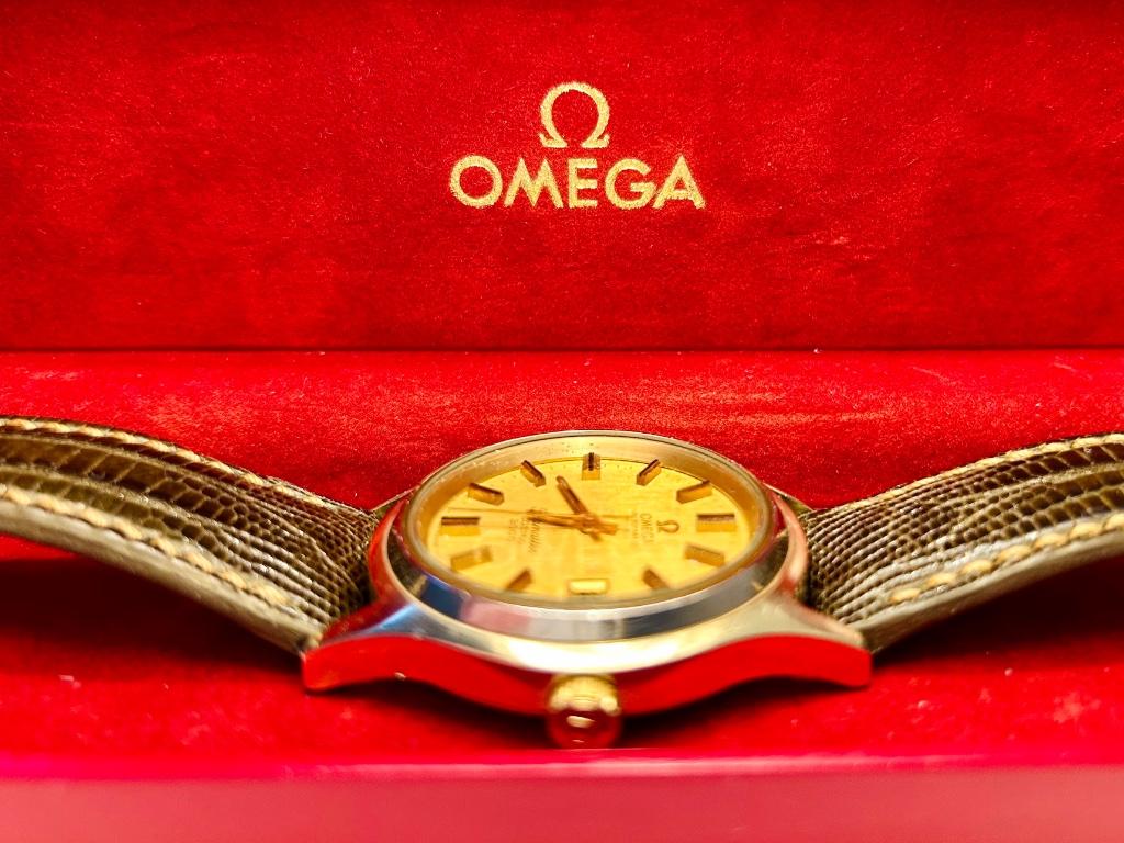 Omega Seamaster Cosmic 2000 - goldcap - geserviced+factuur, Staal, Polshorloge, Ophalen of Verzenden, Omega