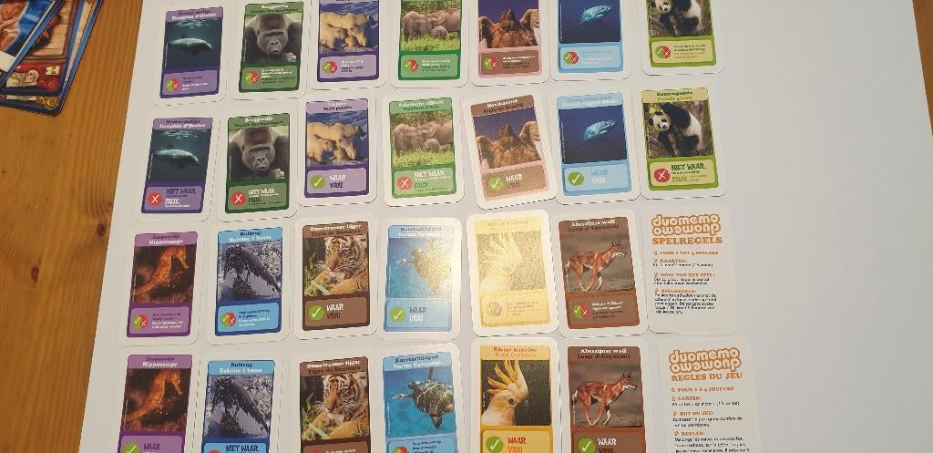 3278 mini memory kaartspel uitgave wwf duomemo, Ophalen of Verzenden, Joker(s)