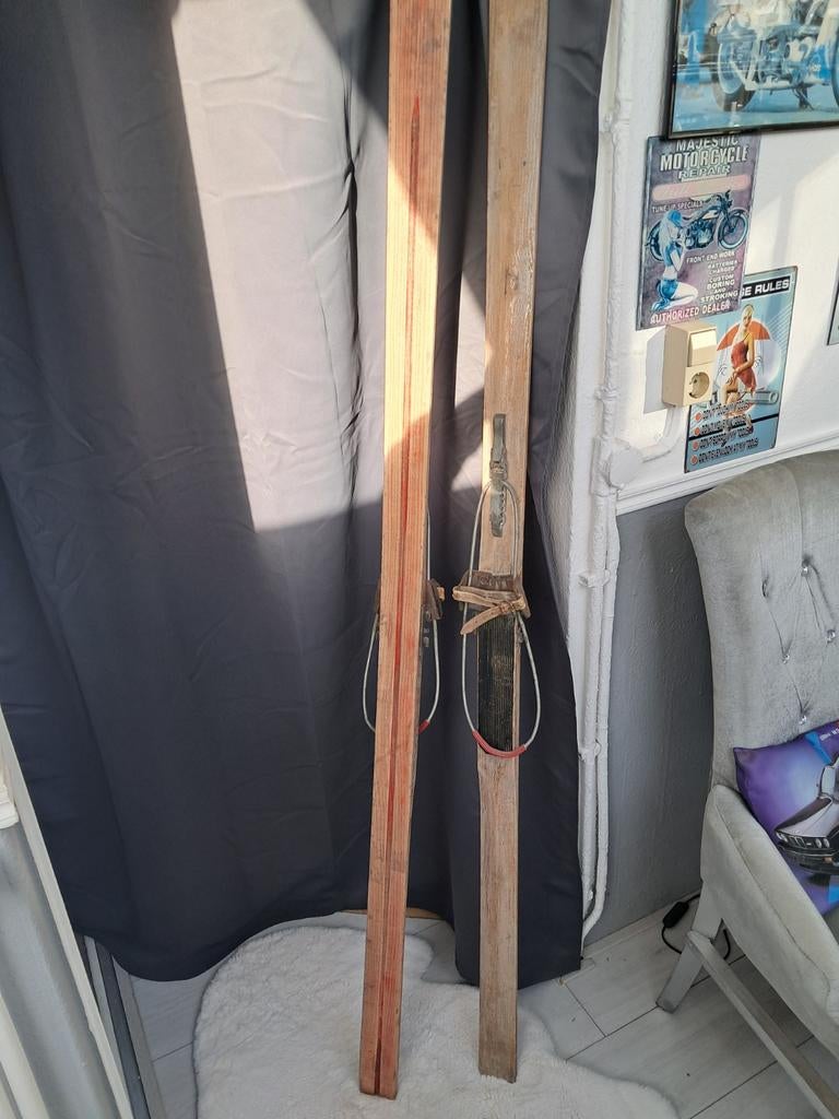 Antieke skis zeer uniek, Ophalen of Verzenden