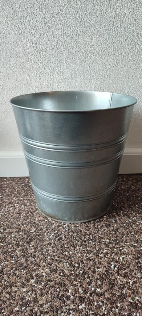 Zinken emmer / pot, Minder dan 30 cm, Minder dan 60 cm, Rond, Ophalen of Verzenden