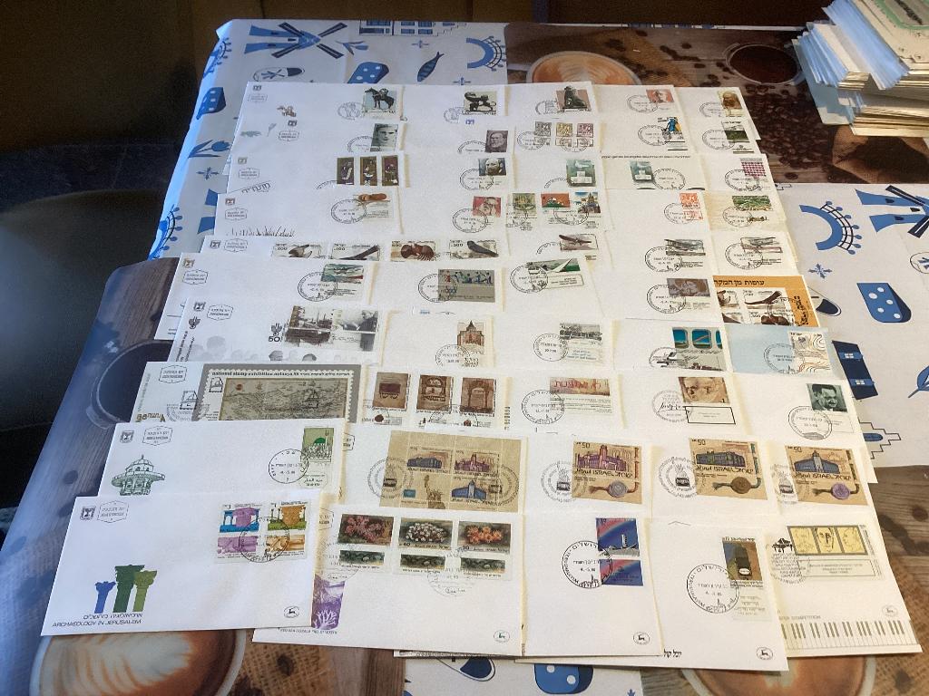 No17 Verzameling fdc Israel 1984-1986 50 stuks onbeschreven, Postzegels en Munten, Postzegels | Eerstedagenveloppen, Ophalen of Verzenden