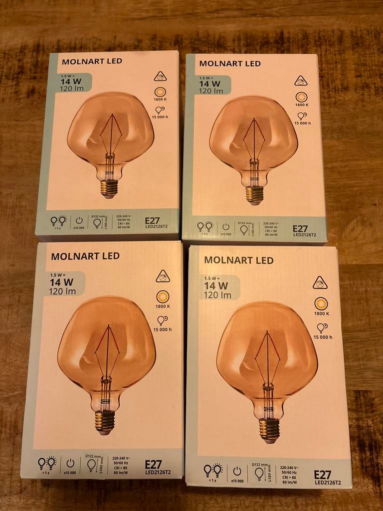 MOLNART LED Lamp - 14 Watt - Nieuw, Led-lamp, Minder dan 30 watt, Soft of Flame, Nieuw