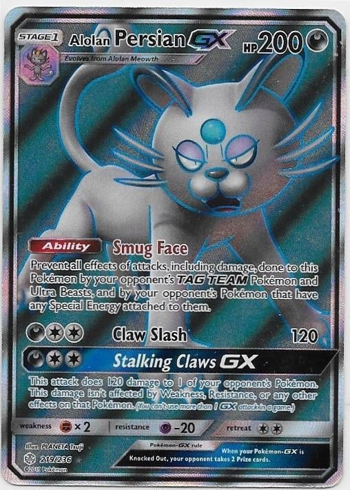 Cosmic Eclipse,  Alolan Persian [gx] 219/236, Ophalen of Verzenden, Nieuw, Losse kaart