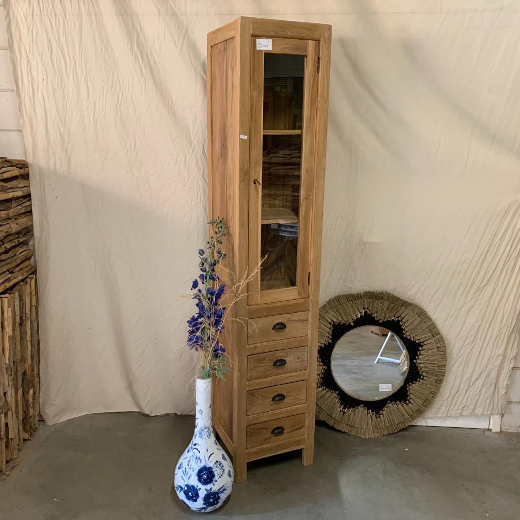vitrinekast teak - alles op voorraad en Gratis bezorgd, Www.ttmwonen.nl, Glas, Www.ttmwonen.nl, Nieuw