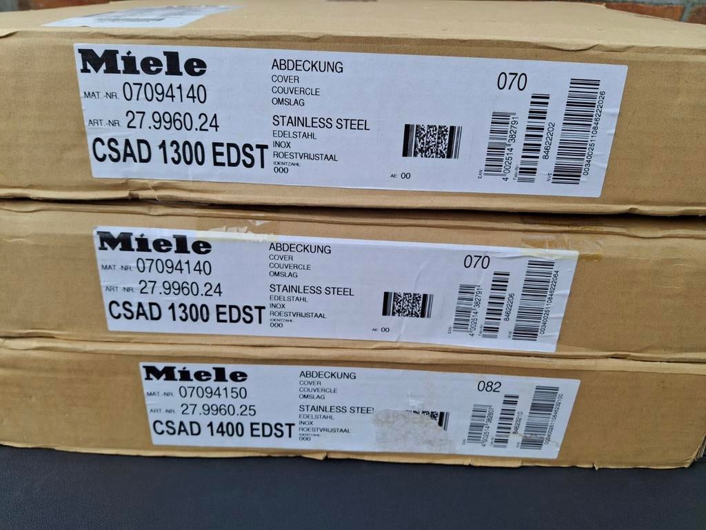 Nieuwe afdekplaten Miele voor kookplaat, Witgoed en Apparatuur, Kookplaten, Ophalen of Verzenden, Nieuw, Inbouw, 4 kookzones