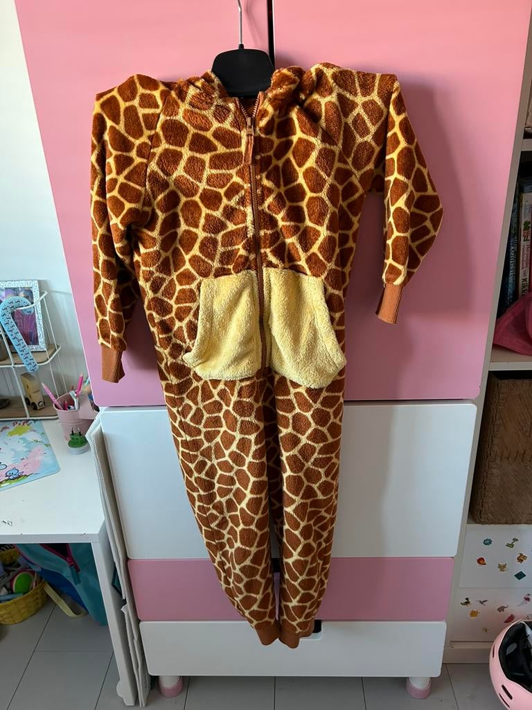 Giraf onesie, Ophalen of Verzenden, Gebruikt, 110 t/m 116, Meisje