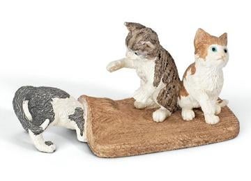 Schleich 13674 kittens, dierfiguur, Ophalen of Verzenden, Zo goed als nieuw, Hond of Kat, Beeldje of Figuurtje