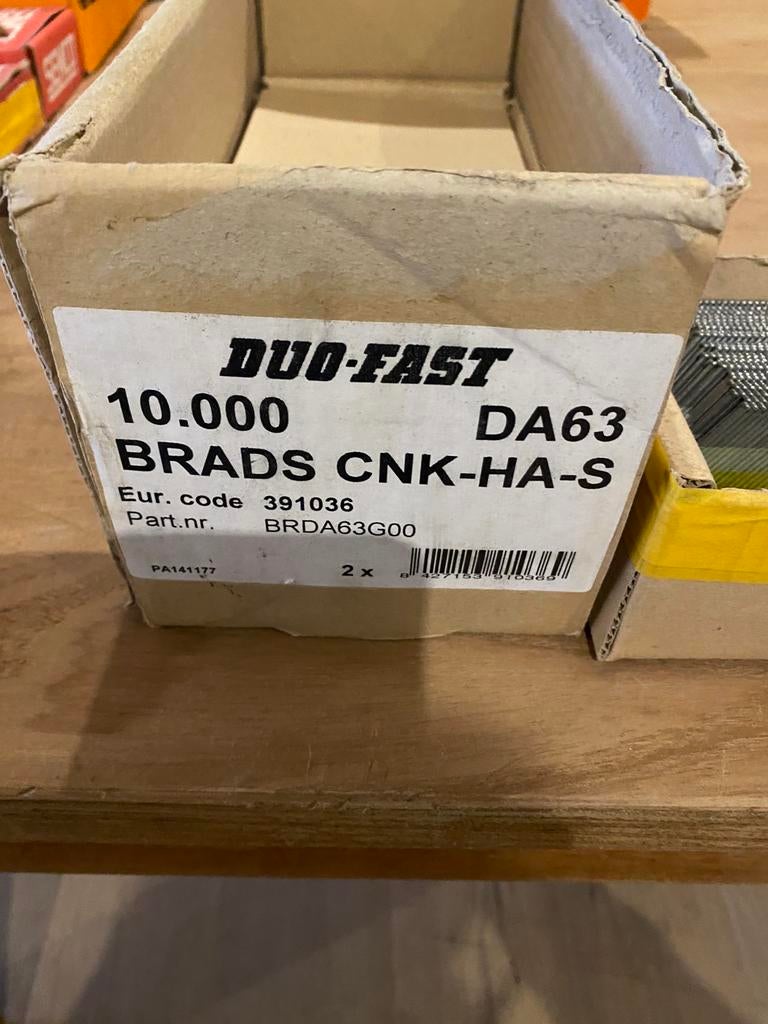Duo fast Brads 6.3 x 1.8, Ophalen of Verzenden, Nieuw, Overige typen