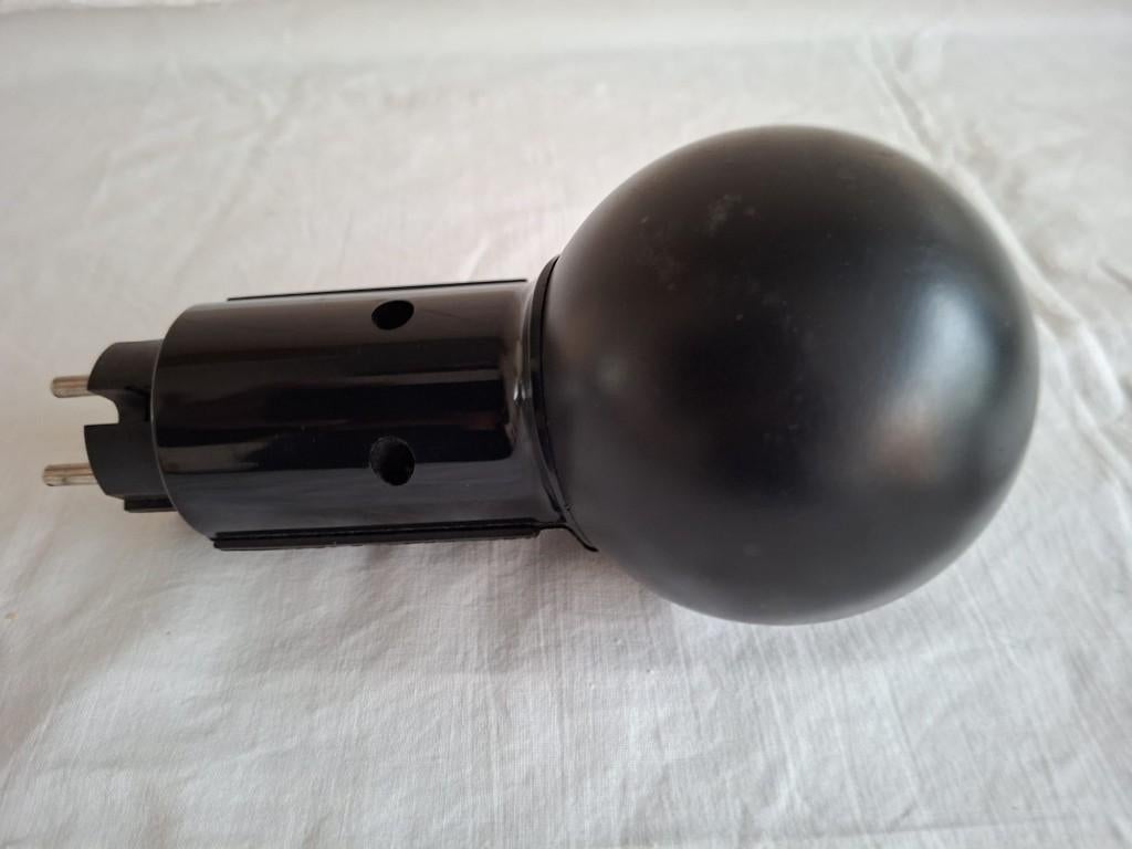 Stopcontactlamp, stekkerlamp, R.S. leuchten, zwart, Antiek en Kunst, Antiek | Lampen, Ophalen of Verzenden