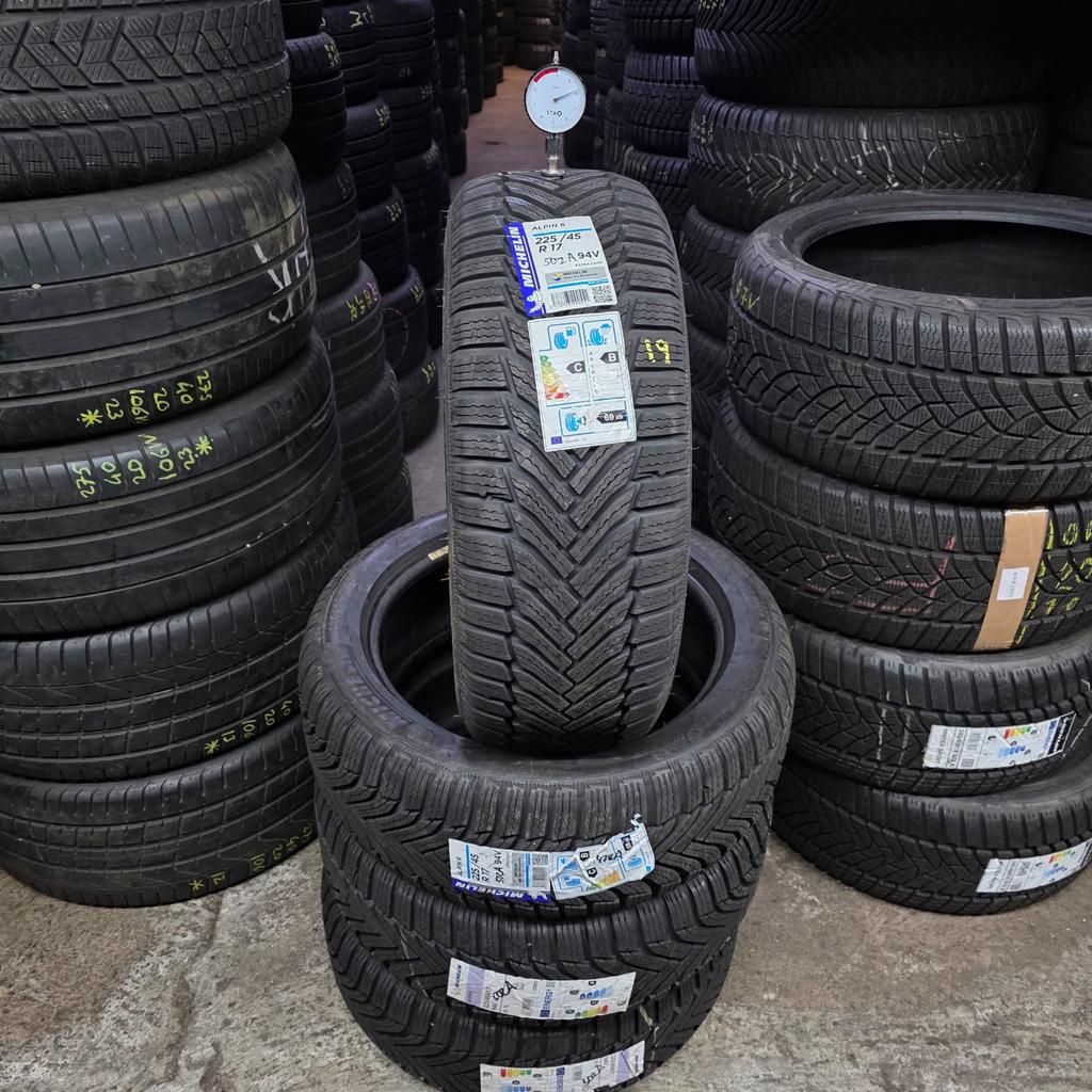 Michelin Alpin 6 Winterbanden 225/45 R17, Ophalen, Gebruikt, 17 inch, Winterbanden