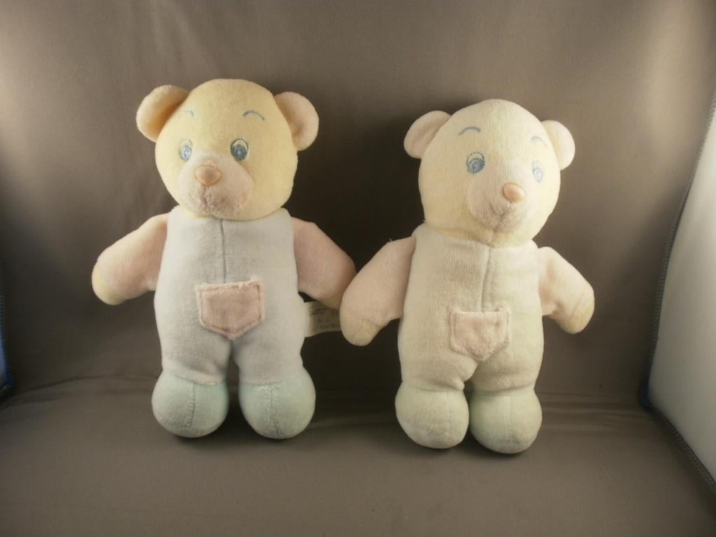 Tiamo beer vintage/retro mint kleurig met piep in buik 18 cm, Ophalen of Verzenden, Zo goed als nieuw, Beer