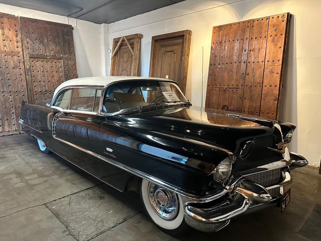 cadillac 1956, Auto's, Achterwielaandrijving, Leder en Stof, Zwart, Grijs