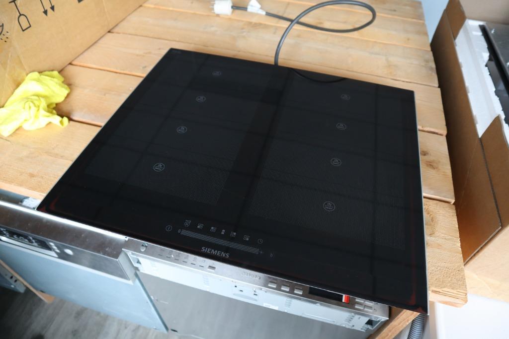 Siemens inductie kookplaat EH675FV17E, Ophalen, Refurbished, 4 kookzones, Inbouw