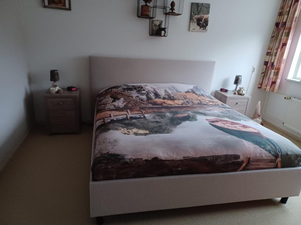 Te koop mooi bed, Ophalen of Verzenden, Zo goed als nieuw, Tweepersoons