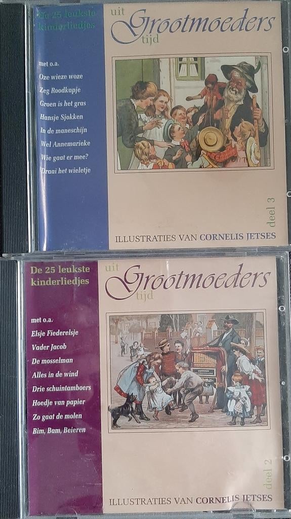 Grootmoeders Tijd Kinderliedjes CD - Deel 2 & 3, 6 tot 9 jaar, Boxset, Ophalen of Verzenden, Zo goed als nieuw