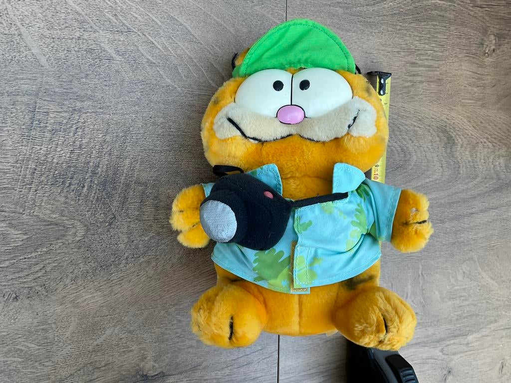 Gebruikte, niet kapot,  vintage Amerikaanse Garfield knuffel, Verzamelen, Ophalen, Garfield, Gebruikt, Beeldje of Figuurtje