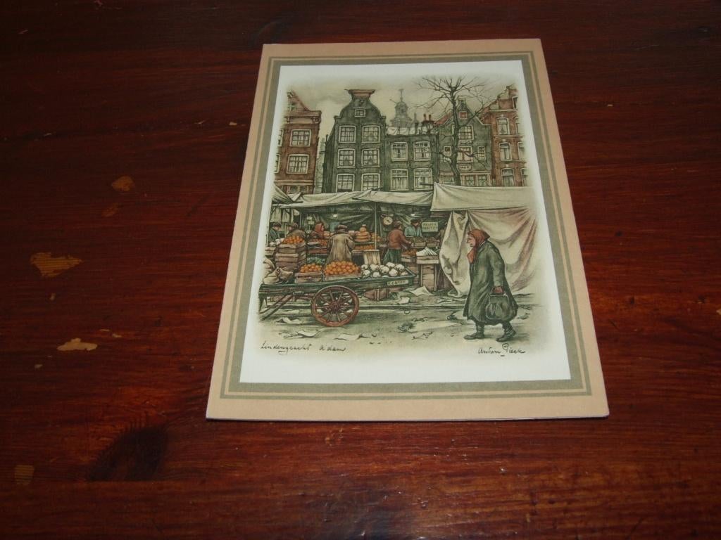 359- ILLUSTRATOR-ANTON PIECK - AMSTERDAM, LINDENGRACHT, Verzenden, 1920 tot 1940, Gelopen, Noord-Holland