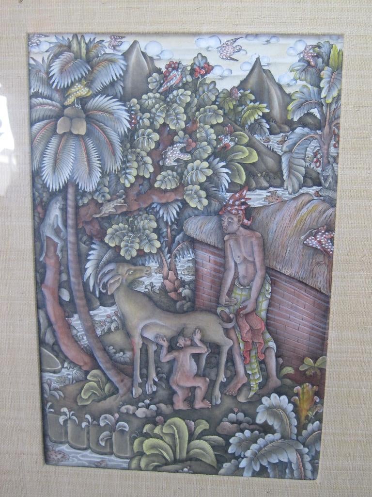 Indonesische schilderij, Ophalen