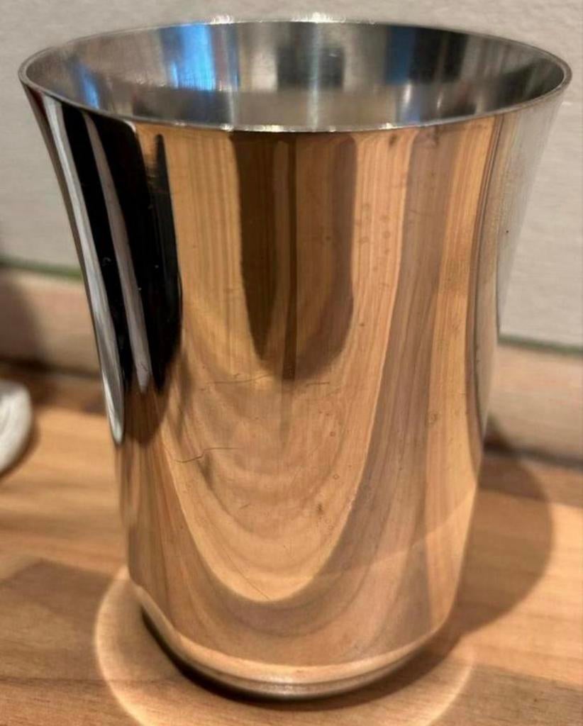Vintage RVS Drinkbeker, Verzamelen, Retro, Huis en Inrichting, Ophalen of Verzenden