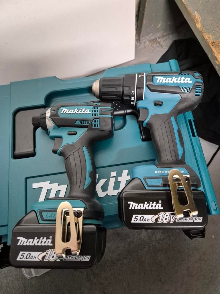 MAKITA set nieuw boorschroefmachine en slagschroefmachine, Ophalen, Nieuw