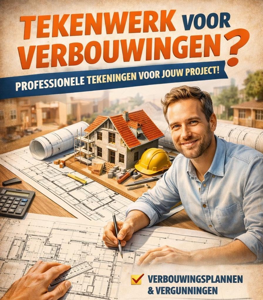 Bouwkundig tekenwerk / vergunningstekeningen, Ophalen of Verzenden