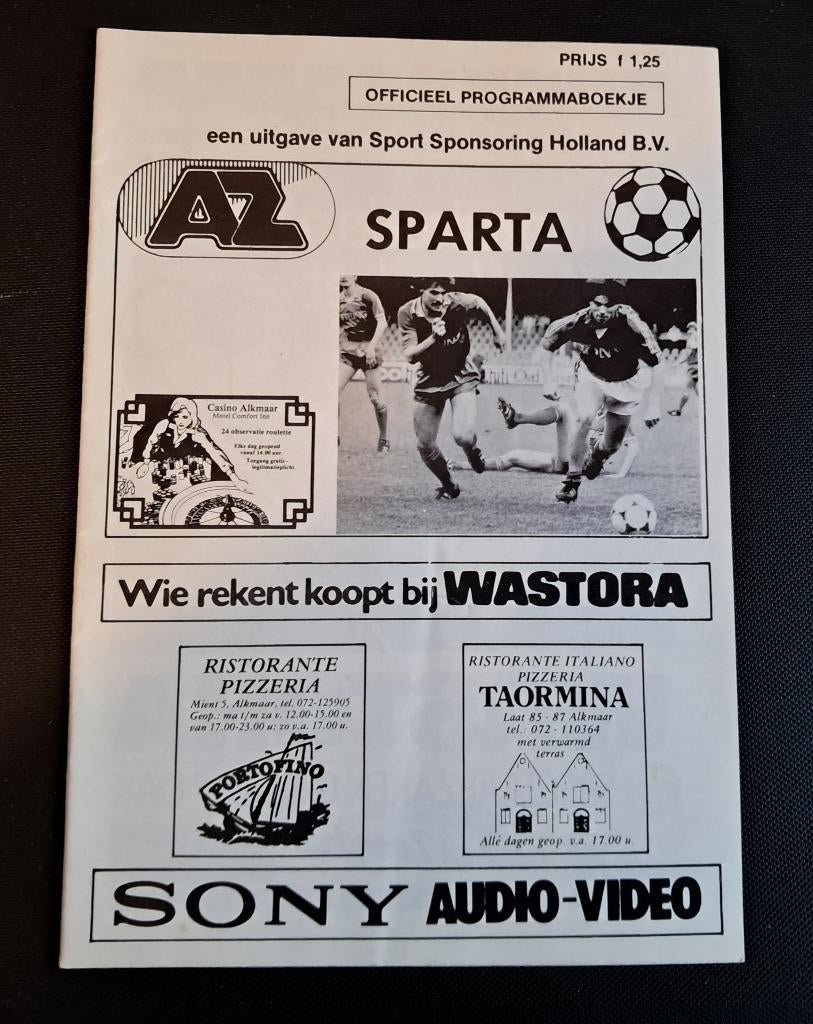AZ - Sparta 1985/1986, Ophalen of Verzenden, Zo goed als nieuw, AZ, Boek of Tijdschrift