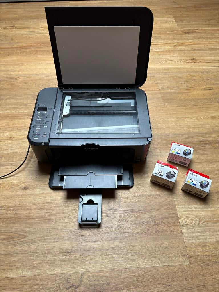 Printer Canon Pixma MG3250 met 3 cartridges, Ophalen, Gebruikt, Printer, Inkjetprinter