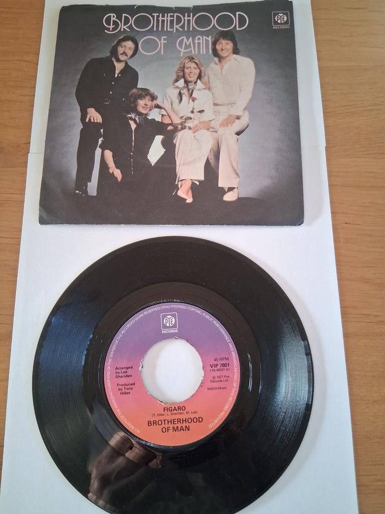 Brotherhood of Man - Figaro Single, Cd's en Dvd's, Ophalen, 7 inch, Single, Zo goed als nieuw
