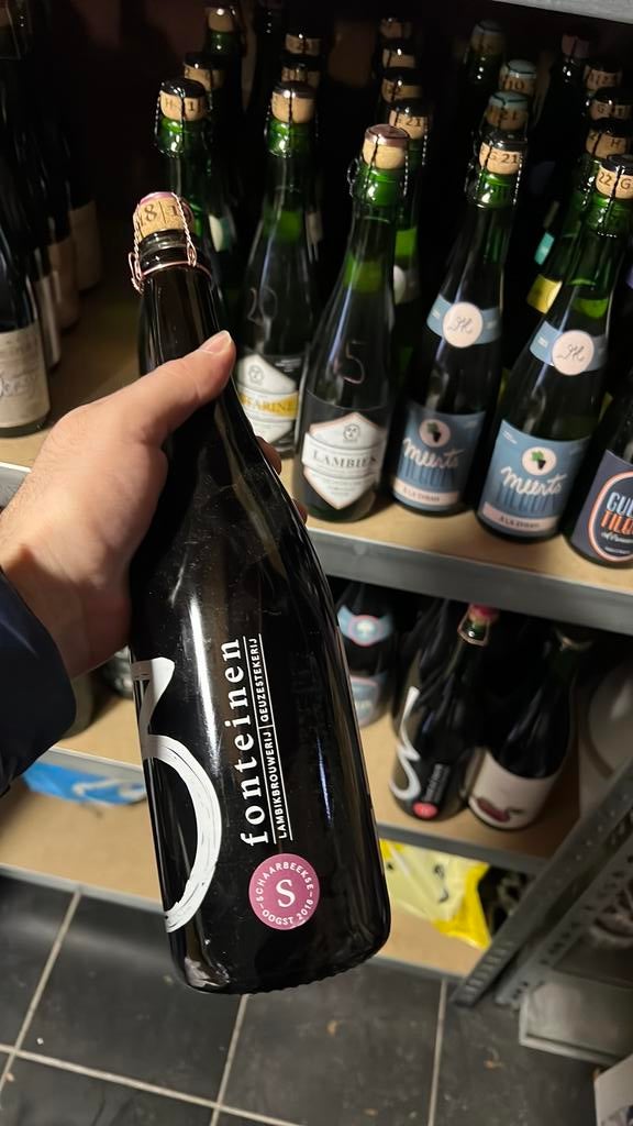 3 Fonteinen Vintage Schaarbeekse 2018, Verzamelen, Ophalen, Zo goed als nieuw, Glas of Glazen, Overige merken