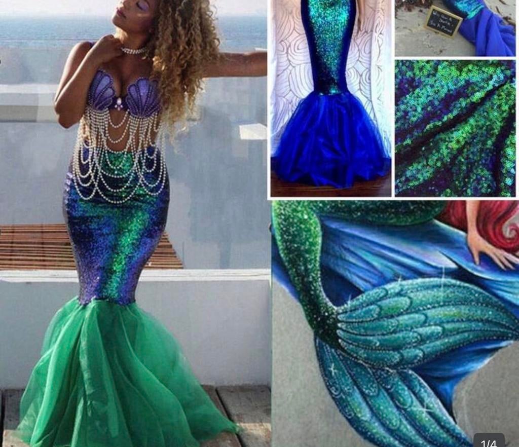 Carnavalsrok Maat M - Zeemeermin Stijl, Maat 38/40 (M), Carnaval, Ophalen of Verzenden, Kleding