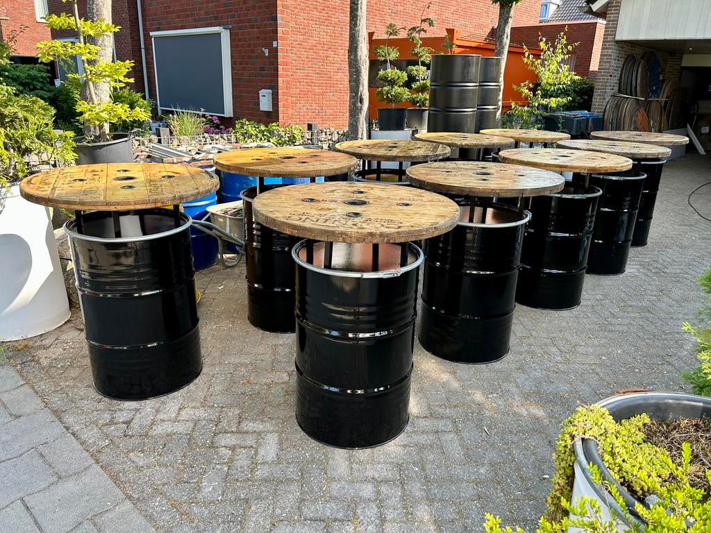 Horeca Bartafel Statafel van Olievat Oliedrum, Ophalen of Verzenden, Nieuw