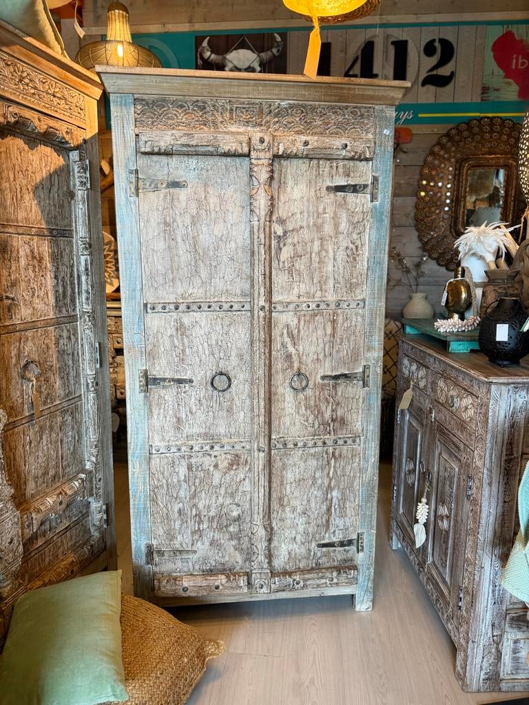 Unieke Ibiza/India Style Kast, Huis en Inrichting, Ophalen, Nieuw, 50 tot 100 cm, 150 tot 200 cm