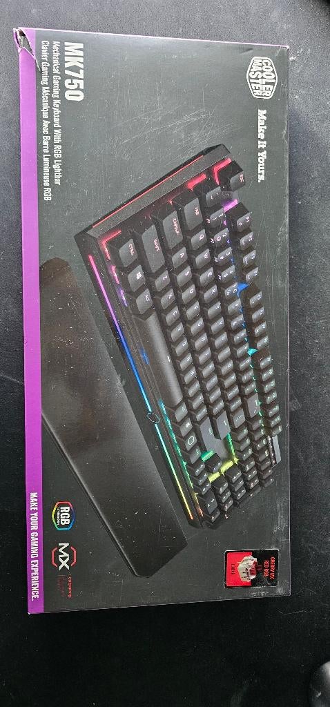 Cooler Master mk750 cherry mx red switches, Computers en Software, Toetsenborden, Ophalen, Gebruikt, Gaming toetsenbord, CoolerMaster