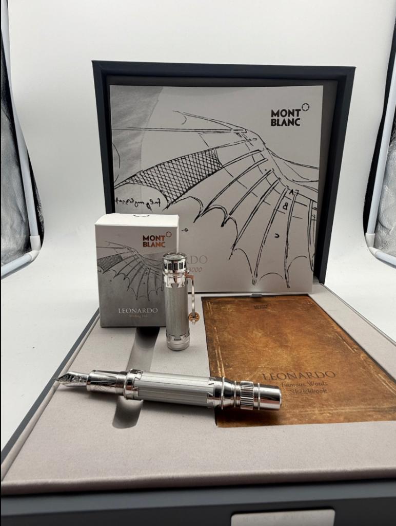 Montblanc Limited  Edition Leonardo da Vinci Vulpen, Verzamelen, Met doosje, Ophalen of Verzenden, Zo goed als nieuw, Vulpen