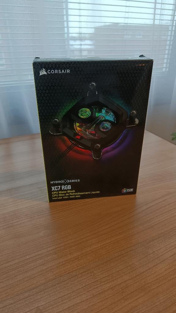 Corsair Hydro X Series XC7 RGB (1200/AM4) zwart aangeboden, Computers en Software, Computerkoelers, Ophalen of Verzenden, Nieuw